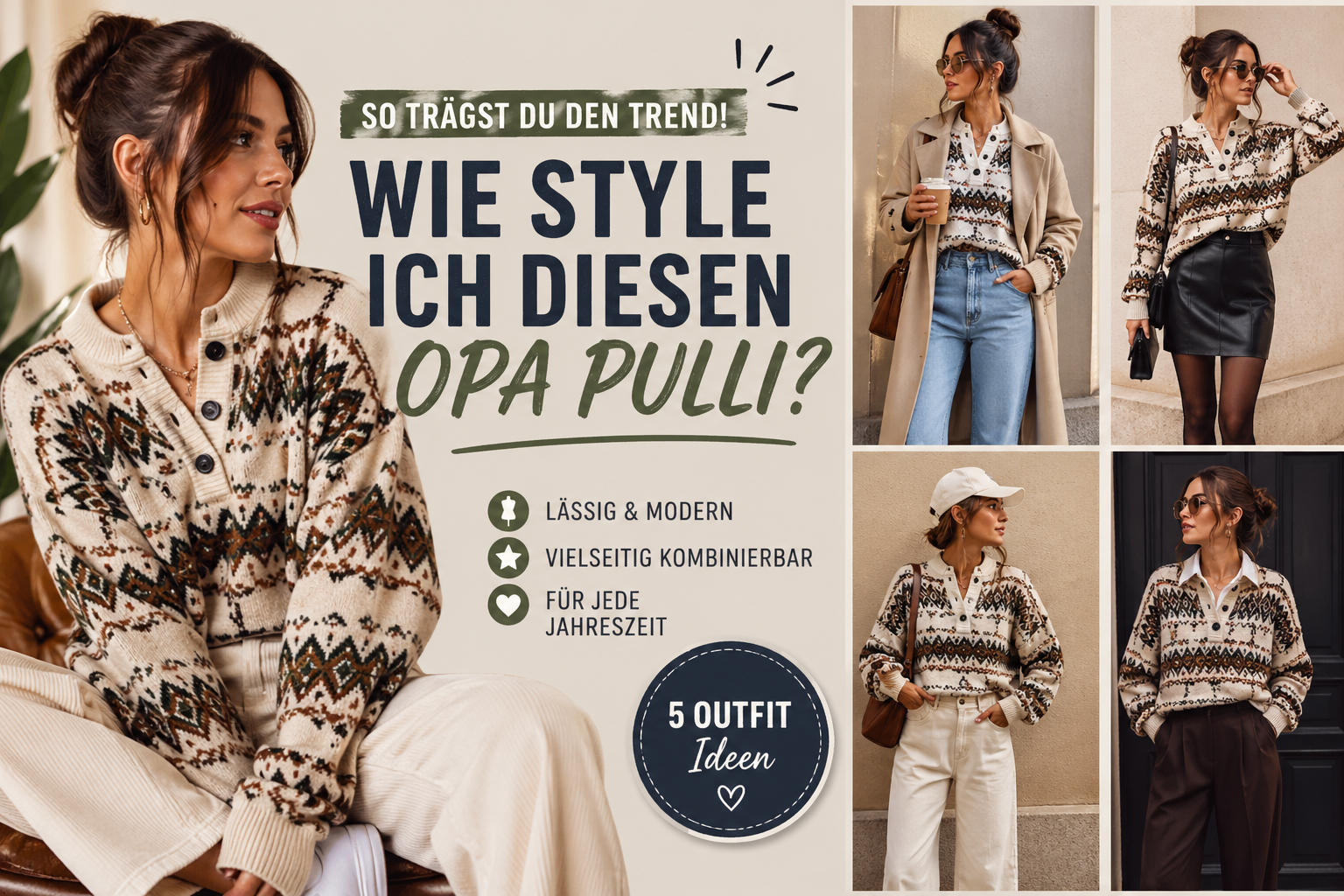 Wie style ich diesen Opa Pulli?
