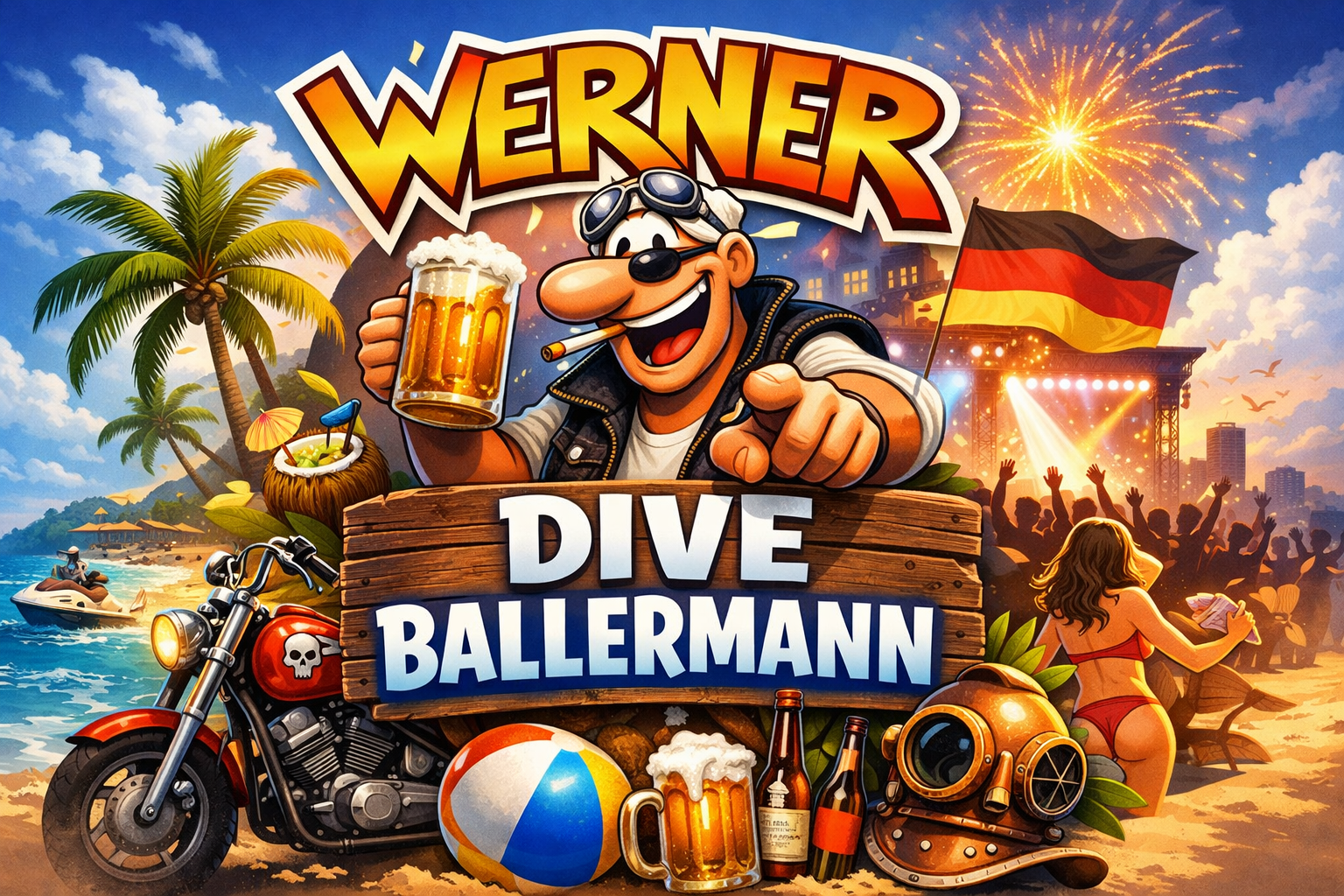 Werner Dive Ballermann – Die Legende hinter dem Party-Mythos