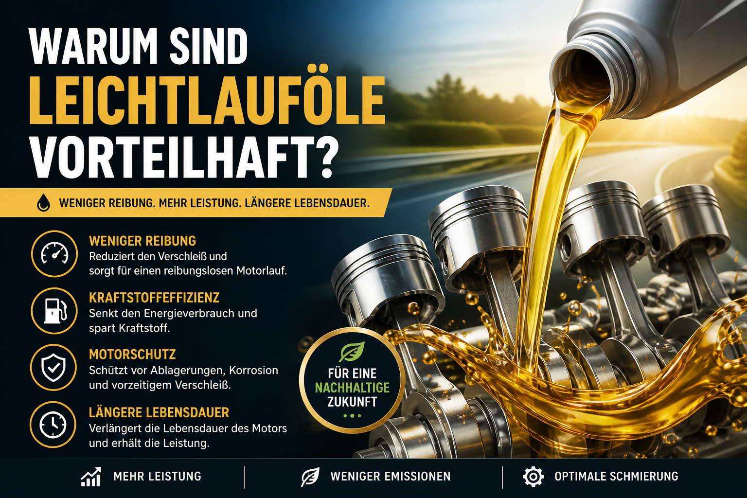 Warum sind Leichtlauföle vorteilhaft?
