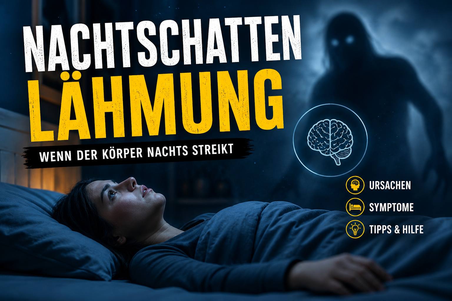 Nachtschattenlähmung: Wenn der Körper nachts streikt