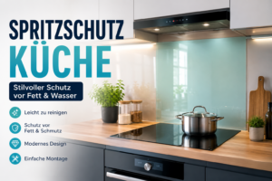 Spritzschutz Küche: Stilvoll Schutz vor Fett & Wasser
